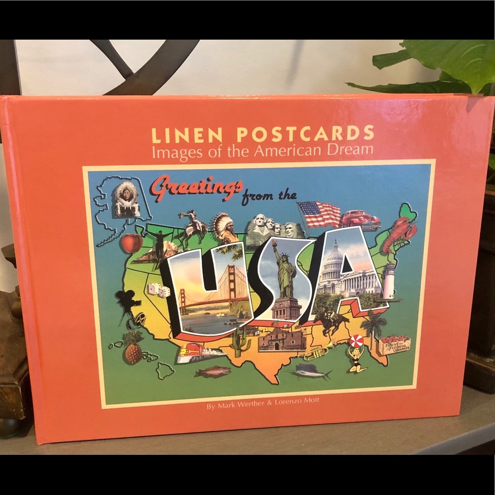 PERFECT GIFT Beautiful Hardback Coffe Table Book about Linen Postcards